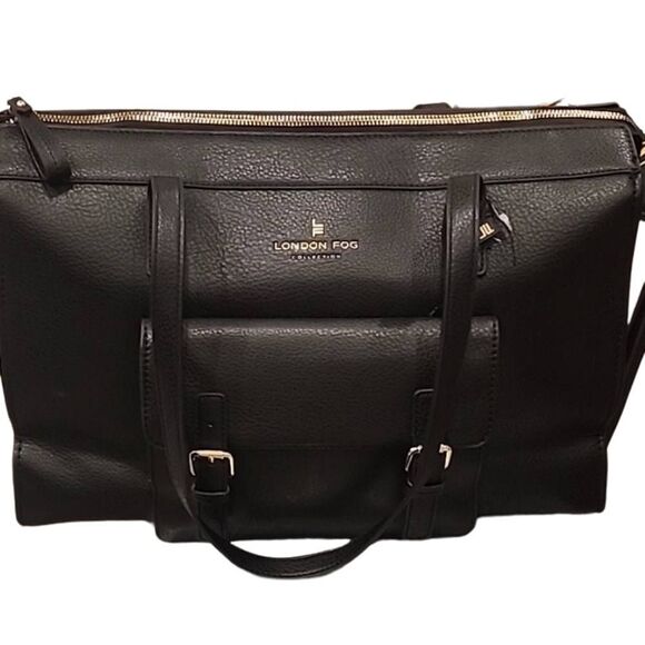 London Fog Lexi Crossbody Bag- Black - Picture 1 of 8
